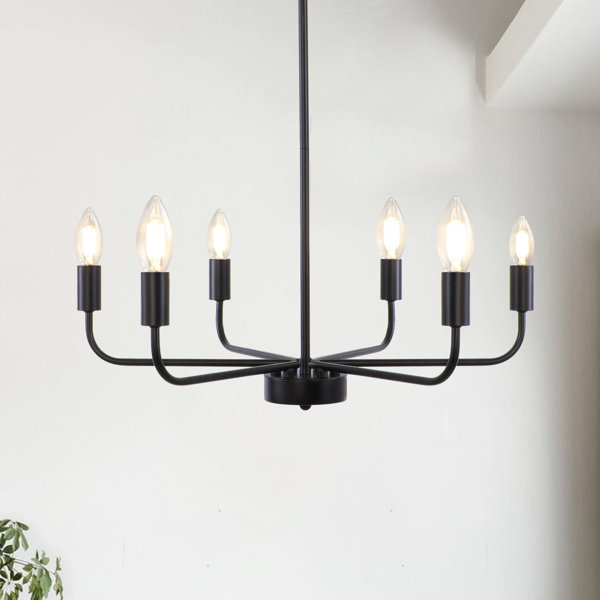 Gracie Oaks Marshana 6-Light Modern Simple Chandelier Light Fixtures ...